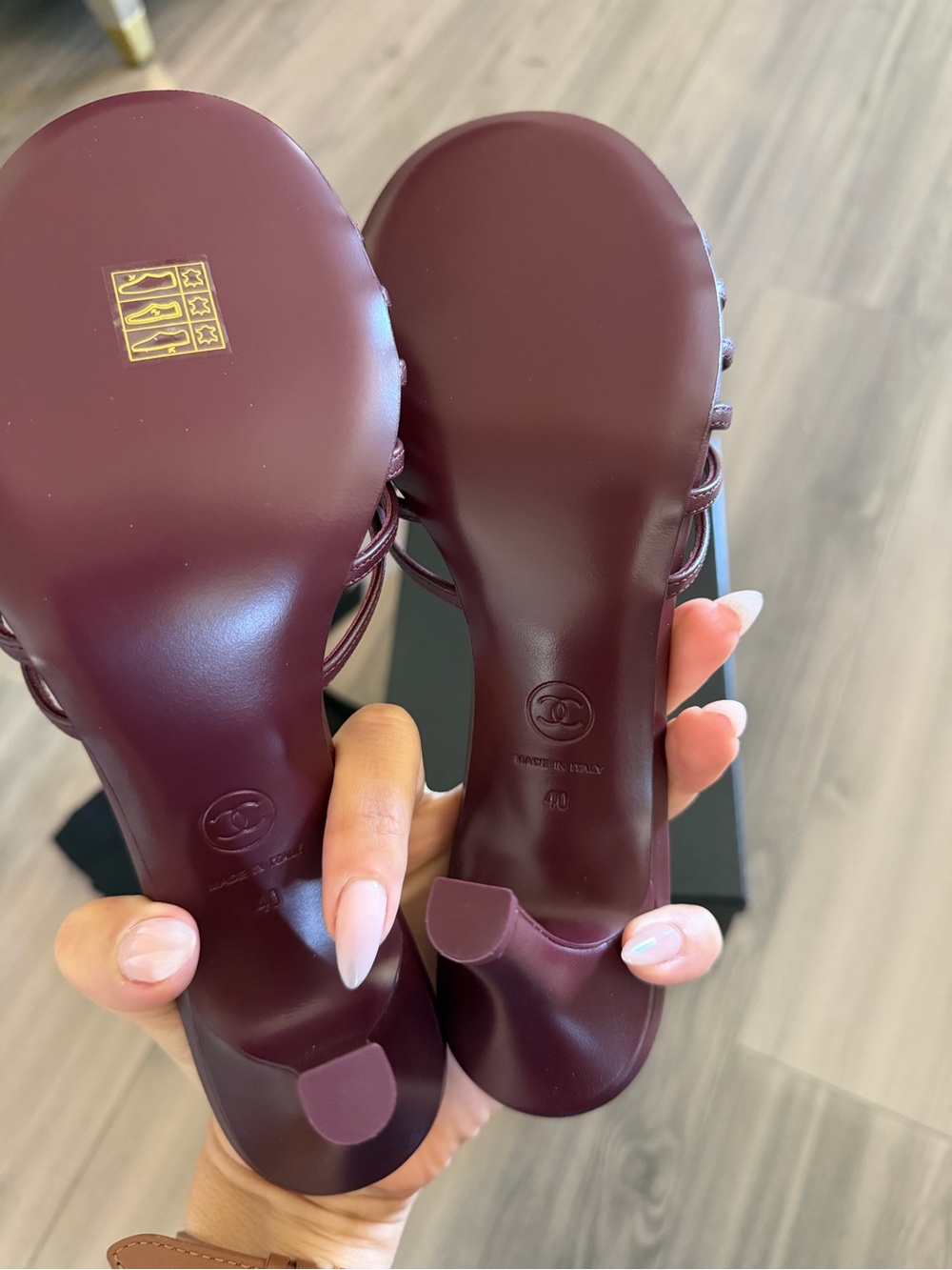 Chanel Burgundy Mules (New Collection) NEW - Picture 3 of 6